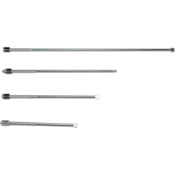 Tirant de 1/4" x 12,5cm - chromé avec écrou chromé